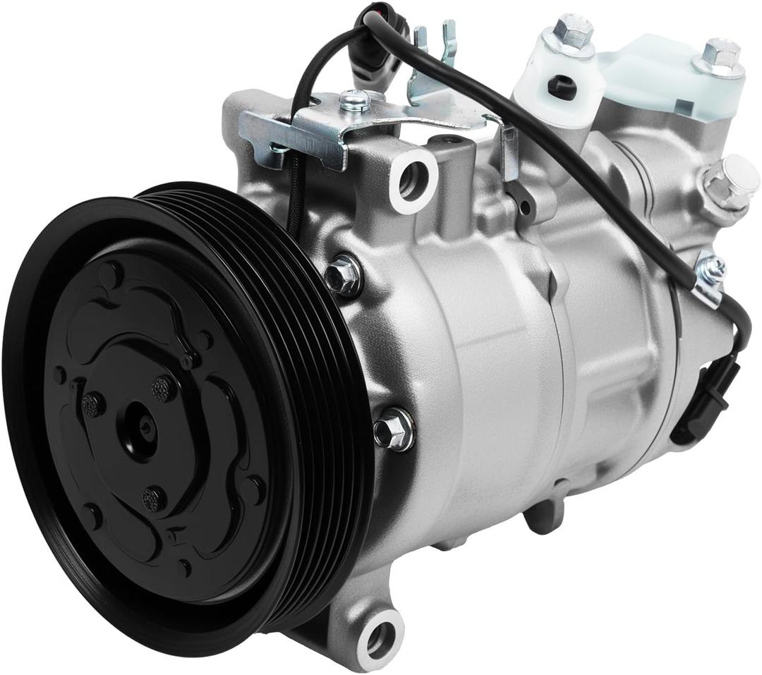 11440C Air Conditioner AC Compressor with Clutch Fits for 2016 A6, 2016-2017 A6 Quattro, 2016-2018 A7, 2017-2018 Q7 2.0L 3.0L, Replace OE 890921 4M0820803B