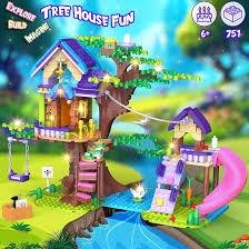 HIEMAO Treehouse Building Set for Kids  751Pcs STEM Friendship Tree House Building Kit  Creative Forest Toy Gift for Birthday Christmas Girls Boys 6 7 8 9 10 11 12