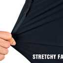 clothin Men's Elastic-Waist Travel Pant Stretchy Lightweight Pant Multi-Pockets Quick Dry Breathable (Blue, M)
