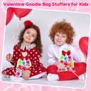 100PCS Glitter Sticky Hands Valentine Party Favors for Kids 4-8 8-12 Birthday Supplies Easter Egg Fillers Goodie Bag Stuffers Classroom Treasure Box Carnival Prizes Bulk Treat Trinkets Pinata Stuff