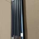 PAWLAND 144-inch Extra Wide 30-inches Tall Dog gate with Door Walk Through, Freestanding Wire Pet Gate for The House, Doorway, Stairs, Pet Puppy Safety Fence, Support Feet Included, Espresso,6 Panels