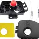 595663 Air Filter Base, 595660 Air Cleaner Cover & 799579 Air Cleaner Foam Filter Replacement for Briggs Stratton 450E 500E 550E 550Ex Engine Lawn Mower