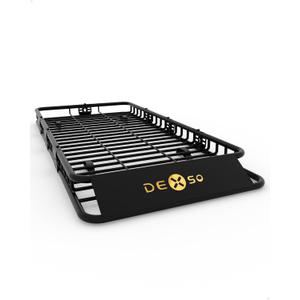 DEXSO 84" x 39" Universal Roof Rack Basket, 200 Lbs Capacity Rooftop Cargo Carrier Basket with Extension Luggage Rack Heavy Duty for SUVs, Trucks, Vehicles