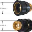 Hourleey Garden Hose Quick Connector, 3/4 Inch Male and Female Garden Hose Fitting Quick Connector, 6 Set
