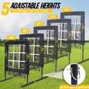 PodiuMax Baseball Pitching Net, 9 Hole Pitching Net with Strike Zone, 5 Adjustable Heights Baseball Throwing Net for All Ages, Heavey Duty Solo Trainer with Carry Bag for Backyard Practice