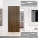 47" Concealed Sliding Barn Door Hardware and Track Floating Wall MountSoft Closing(Newly Upgraded 4-Wheel Pulley)