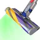V12 V9 LED Fluffy Soft Roller Cleaner Head for Dyson V12 Detect Slim/V9 Motorbar/Digital Slim Replacement Parts, Hardwood Floor Attachment Dust Detect Green Light, Brush Accessories For Dyson V12 Slim