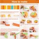 80UncleKimby 35Pcs Fall Pumpkin Crafts Kit for Kids - Halloween Thanksgiving DIY Paper Strip Art for Autumn Holiday School Classroom Activities Party Decor
