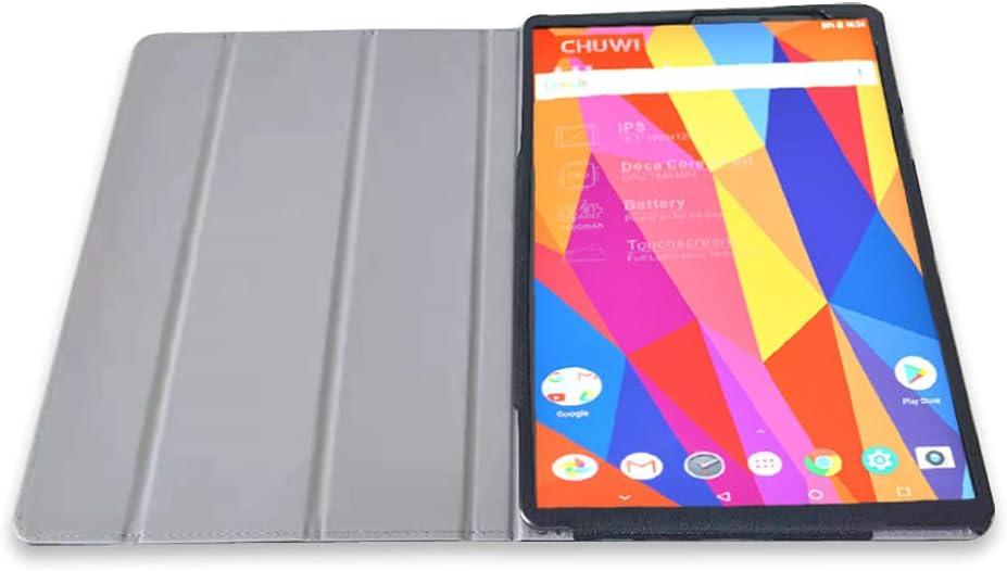 Folio Stand Pu Leather Case Cover for 11" CHUWI HIPAD Plus 11 inch Tablet - Protective Sleeve (Black)