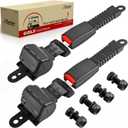Roykaw Retractable Golf Cart Seat Belt Kit Compatible with EZGO, Yamaha, Club Car, Go Kart Seat Belt, UTV