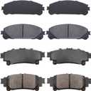 Replacement for Front & Rear Ceramic Brake Pads D1324,D1391 - LEXUS RX350, RX450h, Highlander, Sienna 2010-2018
