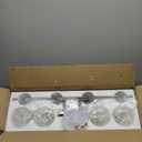 VONLUCE Bathroom Vanity Light, 4 Light Bathroom Light Fixture Over Mirror, Bathroom Wall Lamp with Clear Glass, Modern Brushed Nickel Vanity Lighting fixtures for Bathroom, Bedroom, Hallway