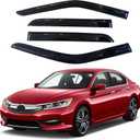 IG Window Visors Fit for 2008-2017 Honda Accord, Out-Channel Rain Guards Vent Wind Deflectors 4PC, Car Accessories for 08-17 Accord (Sedan Only)