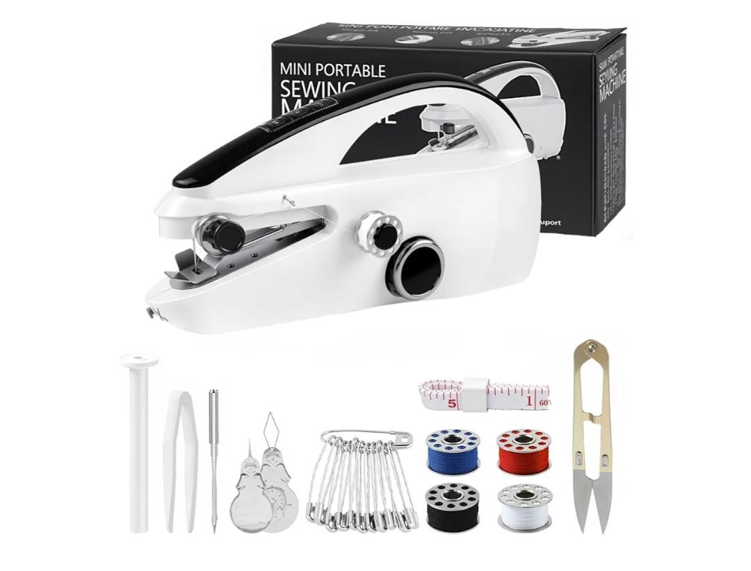 Handheld Sewing Machine,Portable,Mini Sewing Machine,Easy to Use,Fast Sewing Speed,Suitable for Sewing Clothes,Fabric,DIY Home Machine for Beginners