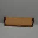 SAMDI Apple iMac Stand Base, Stainless Steel/Wooden Keyboard Tray - Magic Keyboard Mounting Platform - Black Walnut