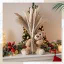 Canlierr 12 Sets Baby Shower Centerpieces Bear Vase Pampas,Glass,Boho