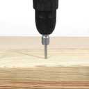 #8 x 1/2" Hex Washer Head Self Tapping Sheet Metal Screws with Drill Point, Stainless Steel 410, Self Drilling, 200 PCS