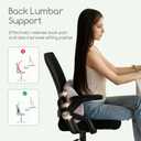 HIGOGOGO Lumbar Support Pillow for Recliner Chair/Accent Chair/Couch, Memory Foam Back Support Cushion for Elderly, Recliner Cushions for Back Rest, Pain Relief, Reading, Washable Cover, Grey