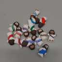 30PCS Little Jesus Figures, Mini Jesus Figurines in Bulk, Multicolor Tiny Jesus Figures, Miniature Figurines to Hide and Seek Religious Gifts for Easter Egg Stuffers