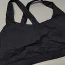 RUNNING GIRL High Impact Sports Bras for Women - Scoop Neck Strappy Sports Bra High Support Moulded Cup Workout Bra (L) Large