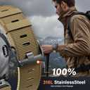 Compatible with Garmin Fenix 6 Watch Band for Fenix 8 47mm/8 Pro 47mm/Fenix 7/Fenix 6 Pro/5/5 plus, 22mm Quickfit Nylon Sport Watch Strap for Forerunner 945/965/935/Epix gen 2/Instinct, Brown