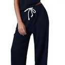 Tankaneo Women's Summer 2 Piece Outfits Casual Lounge Sets Oversized Sleeveless Tops Sweatpants with Pockets Pajama Sets M