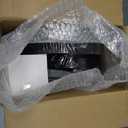 KIRE 150PCS Christmas Plates Disposable & Dinnerware Set for 25 Guests - Black & Silver Plates, Plastic Silverware & Cups With Silver Rim for Christmas/New Year