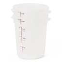 Cambro Food Storage Containers with Lids (BPA-Free) - 4 Quart - Food Grade Buckets with Lids (2 Pack) - For Dough Proofing and Brining (Translucent)