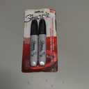 Sharpie Permanent Marker Chisel Tip, Broad, Black, Pack of 2