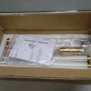 KUZZULL Wall Sconces Set of Two Brushed Brass Gold LED Wall Lights Modern Linear Sconces Wall Lighting Indoor Sconces Wall Decor Set of 2 Wall Lamps for Living Room Wall Scones, Wall Lights Set of 2