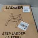 Taranta 2-Step Aluminum Ladder,Lightweight Folding Step Stool with Extra-Wide Anti-Slip Steps,330 lbs Capacity,Compact Space-Saving Design for Home,Kitchen and