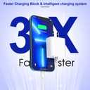 10FT iPhone Fast Charger, 3 Pack Extra Long[Apple MFi Certified]iPhone Charger Fast Charging Quick 10Foot USB C to Lightning Cable Cord Adapter Block for iPhone 14 Pro Max/14 Plus/13/12Mini/11/XS/X/iPad