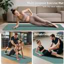 ILILI Foldable Yoga Mat, 10mm Thick, TPE Material, Extra Long 75"L x 26"W, Soft and Comfortable Folding Mat 0.4 Inches, Easy to Carry and Store, 190*66cm Portable Multi-Functional Use for Yoga, Home Exercise & Outdoor