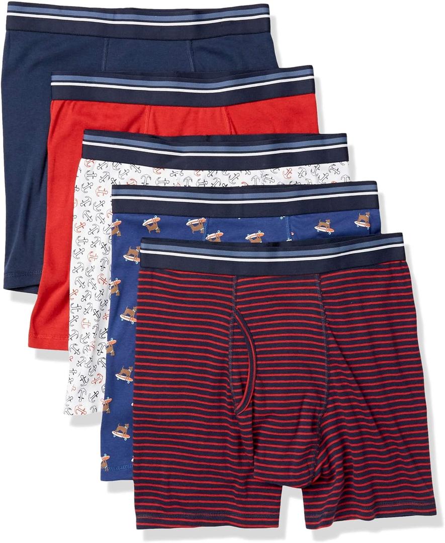 Amazon Essentials Mens Underwear Boxer Briefs, Comfortable Cotton, Tag-Free (XXXL)