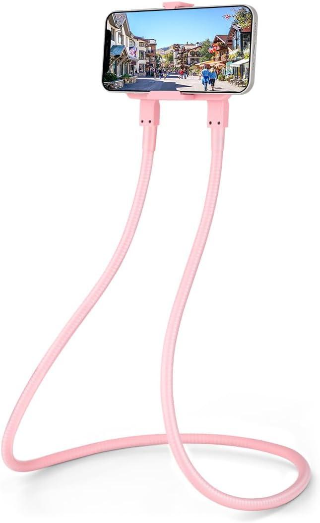B-Land Cell Phone Holder, Universal Mobile Phone Stand, Lazy Bracket, DIY Flexible Mount Stand with Multiple Function (Pink)
