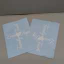 Faith Family Love Hope Heart Cross Decal  Indoor and Outdoor use | White Vinyl Sticker | Waterbottles Truck Window Laptop| Easy Use for Car, Van & Bike | White | 5.9" x 4.9"