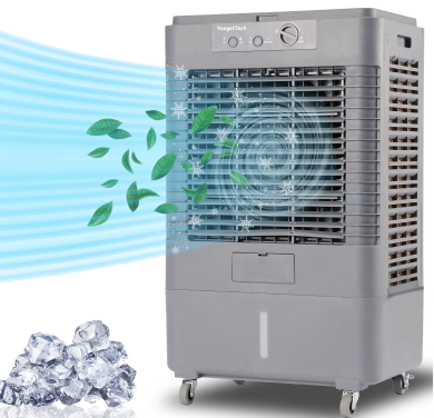 YougetTech 37" Portable Swamp Cooler, 3000CFM
Portable evaporative cooler with 120° oscillation, 3 speeds, dust-proof bag. for garage, outdoor yard, patio, shop, Factory