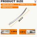 DA97-20017A Freezer Door Handle Replacement Compatible with Samsung Refrigerator Door Handle Fit for RF24R7201SR, RF23R6201SR, RF23R6301SR, RF24R7201SR/AA-00, RF28R7351SR, RF27T5241SR,RF27T5241SR