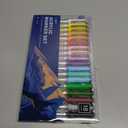 JusArt Acrylic Paint Markers Brush Tip 18 Colors, Water-Based No-Bleed Markers with Automatic Ink Control, Waterproof Acrylic Paint Pens for DIY Art & Crafts -Fabric, Wood, Rock, Ceramic, Metal
