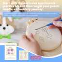 MOREJMTT Punch Needle kit-4 Embroidery kit for Beginners,Punch Needle Kits Adults Beginner,Needles, Curved Scissors, a Tool Storage Box, Easy-to-Follow Instructions, and Tutorial Videos-4 Dog