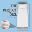 BLISSFORD - 4 Pack Fitted Hospital Bed Sheets with Elastic All Around for a Cotton Rich Soft Knitted Jersey Sheet, 36 x 84 x 12