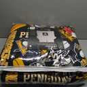 FOCO Pittsburgh Penguins NHL Team Color Bed in a Bag Comforter Bedding 5 Piece Set - Full