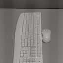 Wireless Keyboard and Mouse Combo, EDJO Full-Sized Ergonomic Computer Keyboard with Wrist Rest and 3 Level DPI Adjustable Wireless Mouse for Windows, Mac OS Desktop/Laptop/PC (White)