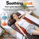 Full Body Massage Mat with Heat, Multiple Modes Neck Massager, Detachable Massage Mats for Full Body, Massage Pad Full Body with 9 Speed Settings and 10 Vibrating Motors for Office Home Use