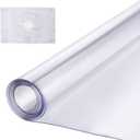 VEVOR Plastic Table Cover, 30 x 60 Inch 1.5 mm Thick Clear Desk Protector, Rectangle PVC Desk Mat, Waterproof & Easy Cleaning Desk Pad Tablecloth, for Office Dresser Dining Room Table Night Stand