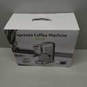 Espresso Machine with Milk Frother, 20 Bar Stainless Steel Coffee Machine, Espresso Maker with 34oz Removable Water Tank for Home, Office,Gift for Women or Men