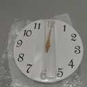 Roymnie Wall Clock, 8 Inch Modern Wall Clocks Battery Operated, Small Silent Non Ticking Clock Decorative for Kitchen, Bathroom, Bedroom, Desk, Bookshelf (White)