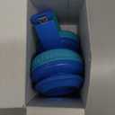 noot products Kids Headphones with Microphone K12 Stereo 5ft Long Cord with 85dB/94dB Volume Limit Wired On-Ear Headset for iPad/Amazon Kindle,Fire/Toddler/Boys/Girls/School(Blue/Lime)