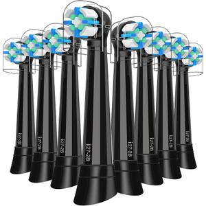 iO Replacement Heads Compatible with Oral b iO 2/3/4/5/6/7/8/9/10 Series Electric Toothbrush,Gum Care Toothbrush Head Compatible with Oral b iO Replacement Heads,Black