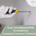 Reinforced Nylon 66 Drywall Anchors 90lb Limit, Self Drilling, Home Improvement Value Pack for Home Projects & Picture Hanging Kit, 25 Plastic Dry Wall Expansion Anchors and 25 Sheetrock Screws